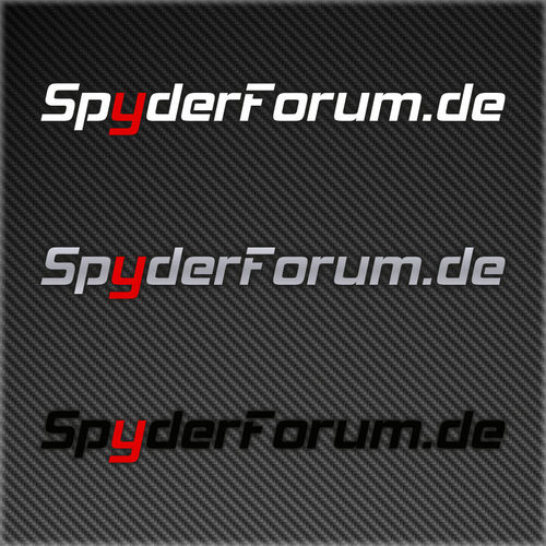 SpyderForum Aufkleber 2016 - Design Logotype